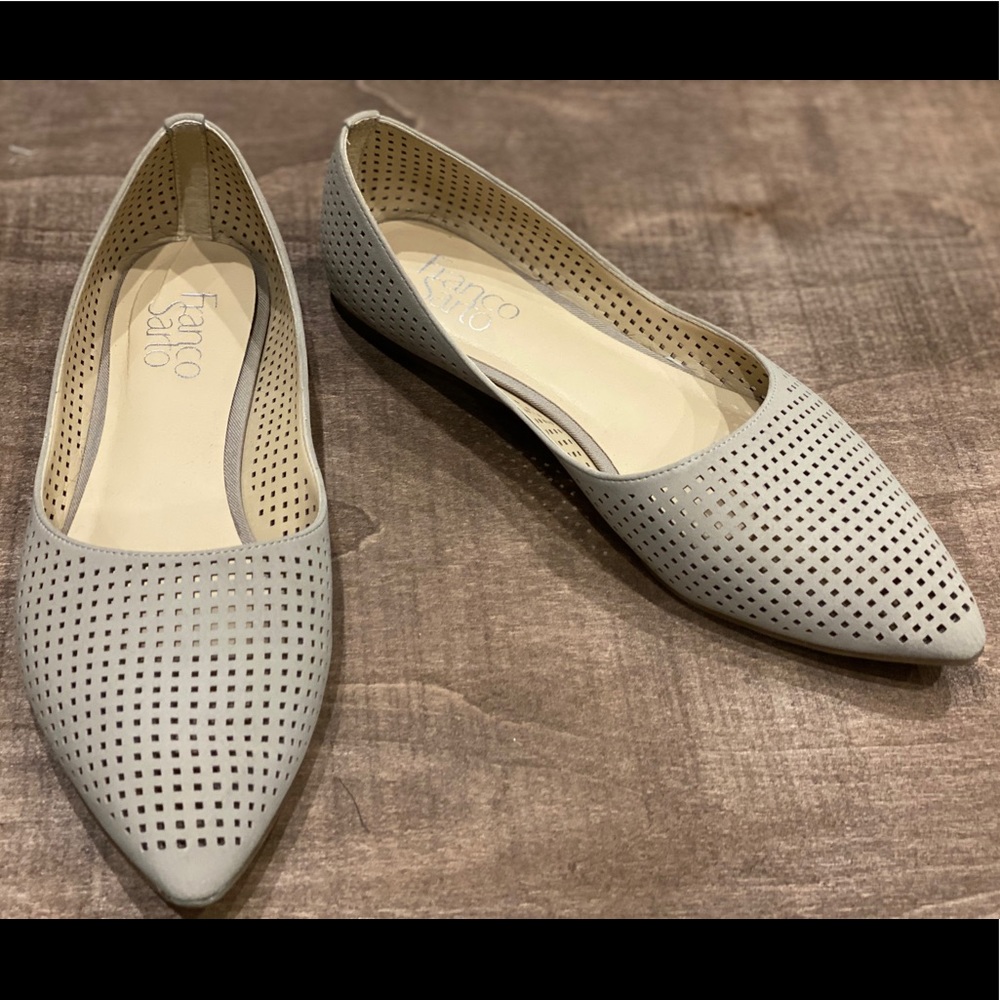 Franco Sarto Nude Perforated Flats 7.5 BRAND NEW